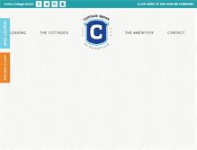 Tablet Screenshot of cottagegroveatgainesville.com